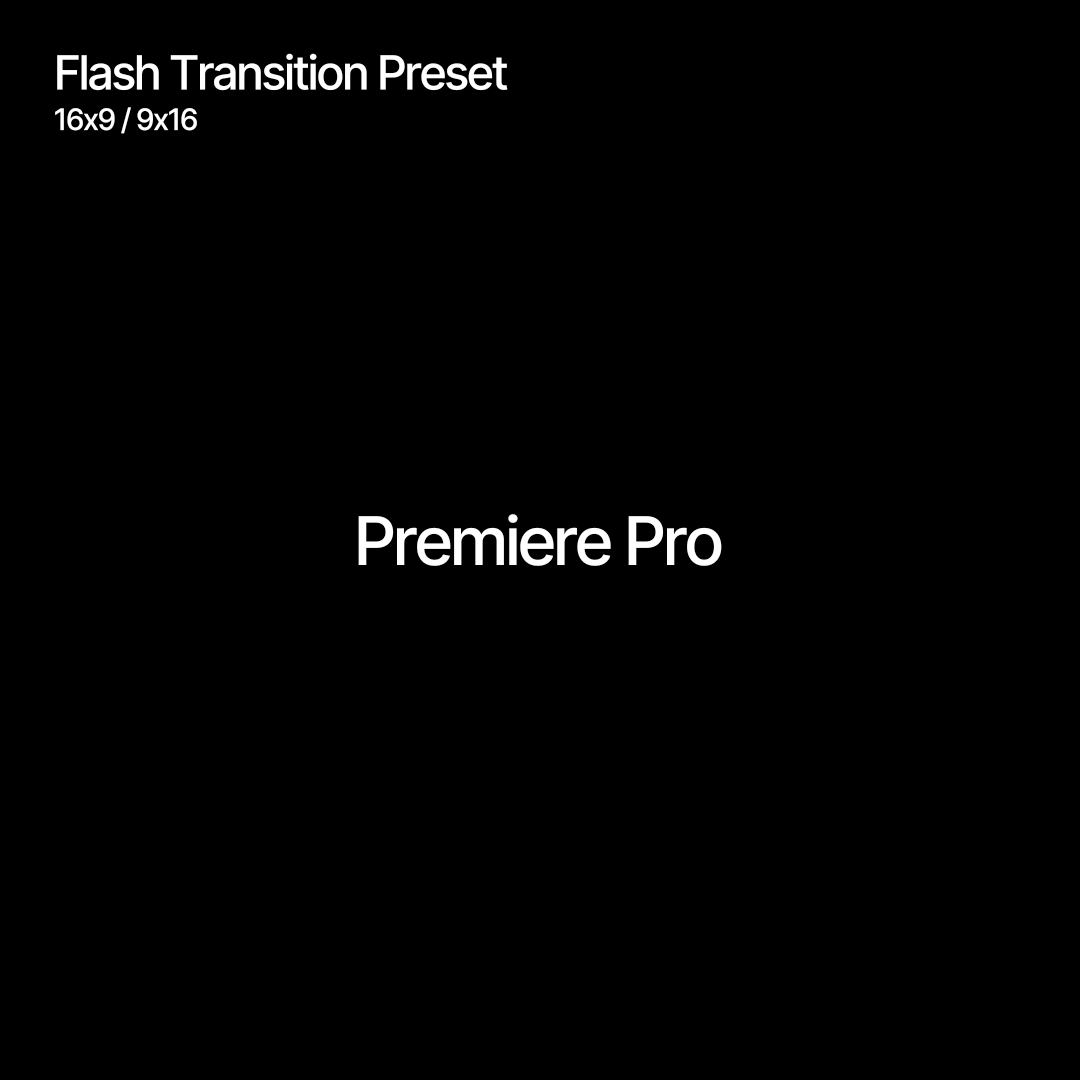 Flash Transition Preset